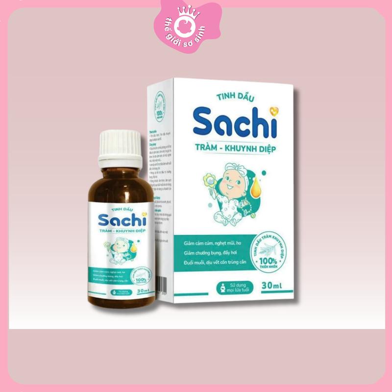  Sachi Dầu Tràm khuynh diệp làm ấm Sachi 30ml dành cho bé 0m+ Skincare Phấn Rôm 