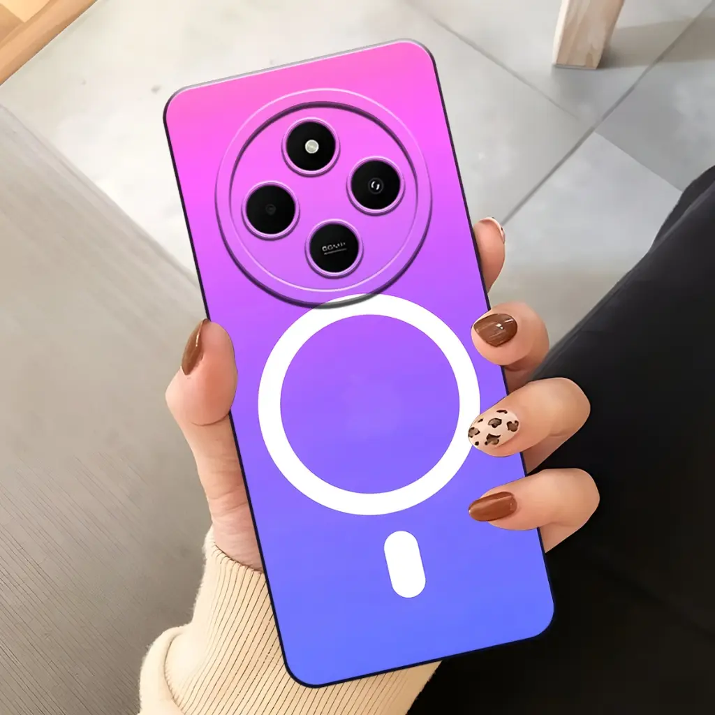 Casing Hp Kompotibel  For Redmi 14C Dan Poco C75 Motif Magsafe Gradasi -  Casing Hp  - Kesing PR0 Camera - Silikon Mika - Aksesoris Hp - Bisa COD Bayar Ditempat