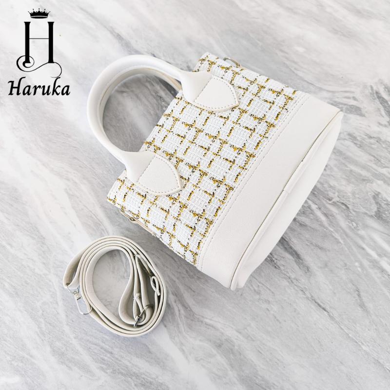 HARUKA Tas Slempang Wanita Mini Kombinasi Kanvas Terbaru Canvas - Shop | Tokopedia