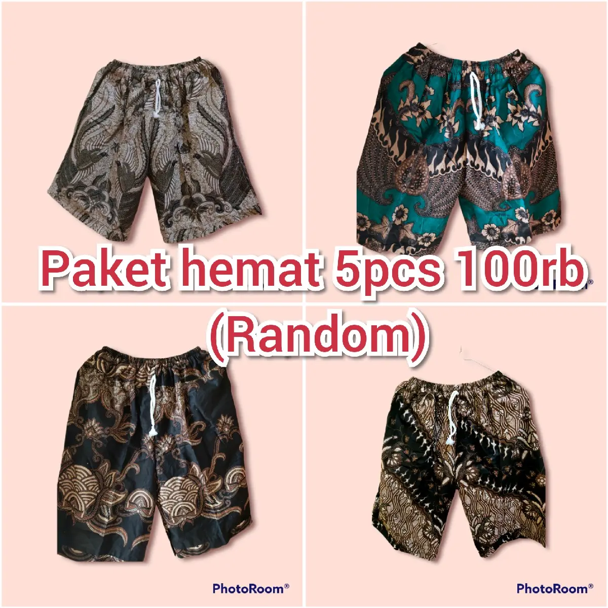 celana pendek/celana pria/wanita/celana santai/celana murah/pakaian bawah/bisa bayar ditempat cod/celana boim batik dewasa Karet Katun Motif Panjang Standar