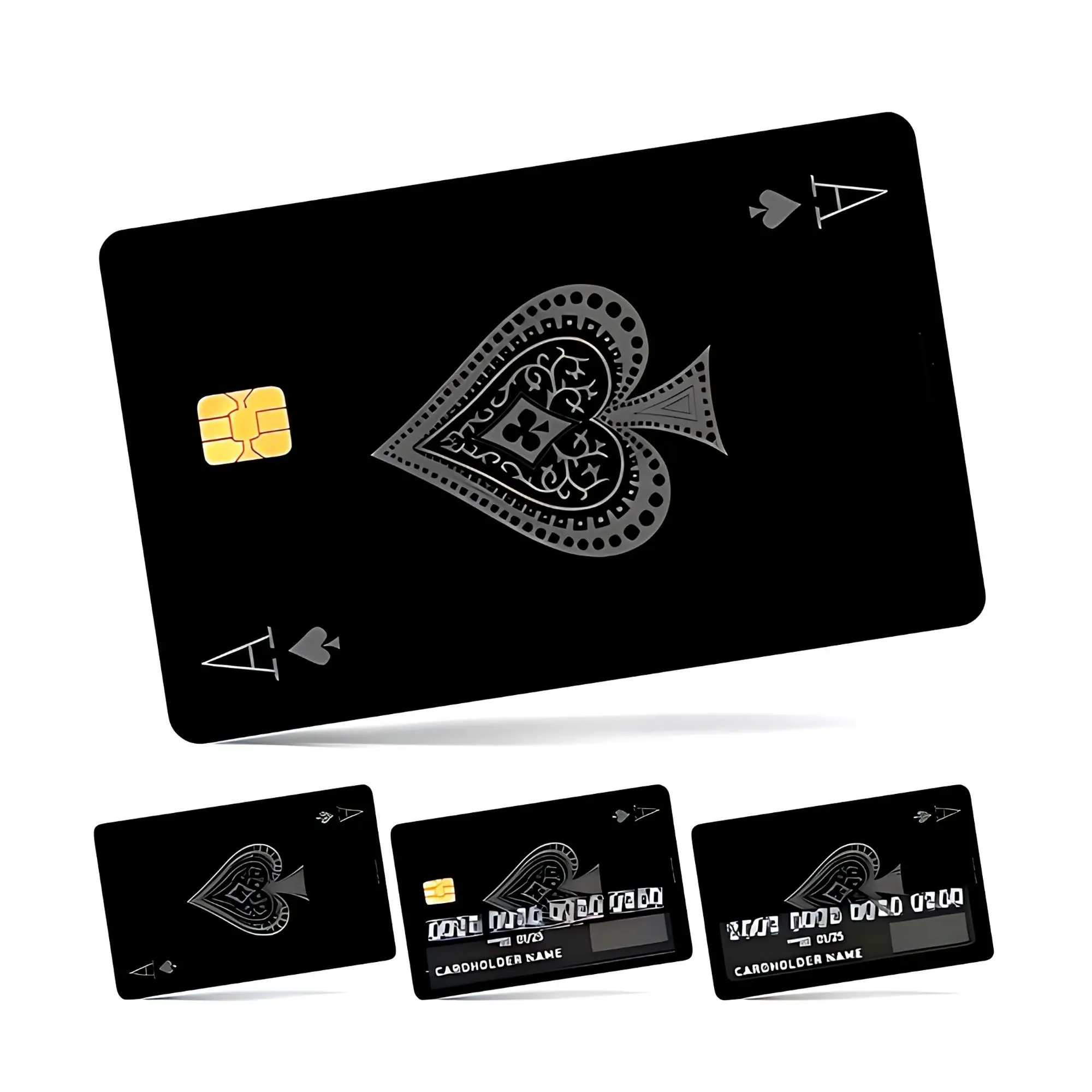 Waterproof Credit Card Skin Sticker Cover Decor, 4 Counts Veterans Day New Year Fashion Week Cyber Monday Black Friday Valentine's Day Thanksgiving Gifts for Family, Couple, Friends, Lover