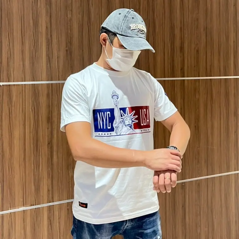 Áo thun nam cổ tròn, đơn giản, chất liệu cotton Thái Lan. Nhập khẩu trực tiếp Thái Lan Menswear Top