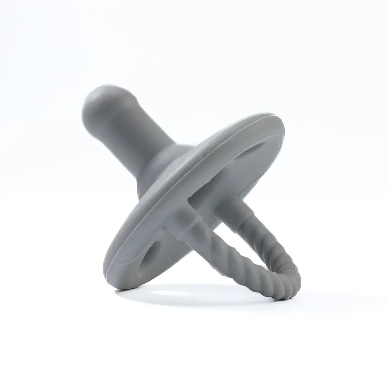 Soft Silicone Design Baby Teether with Handle, Newborn Teether, Infant Tactile Training Teething Toy, Baby Grasping Toy, Baby Tactile Training Chew Toy 7