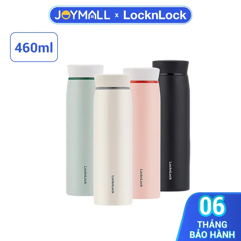 Bình Giữ Nhiệt Locknlock Feather Light Ring LHC4244 460ml - Hàng Chính Hãng, Có Khay Lưới Lọc Trà,Nhẹ Tay - JoyMall [tặng ống hút thẳng từ 01/07 - 08/07/25 chỉ có trên livestream] 1