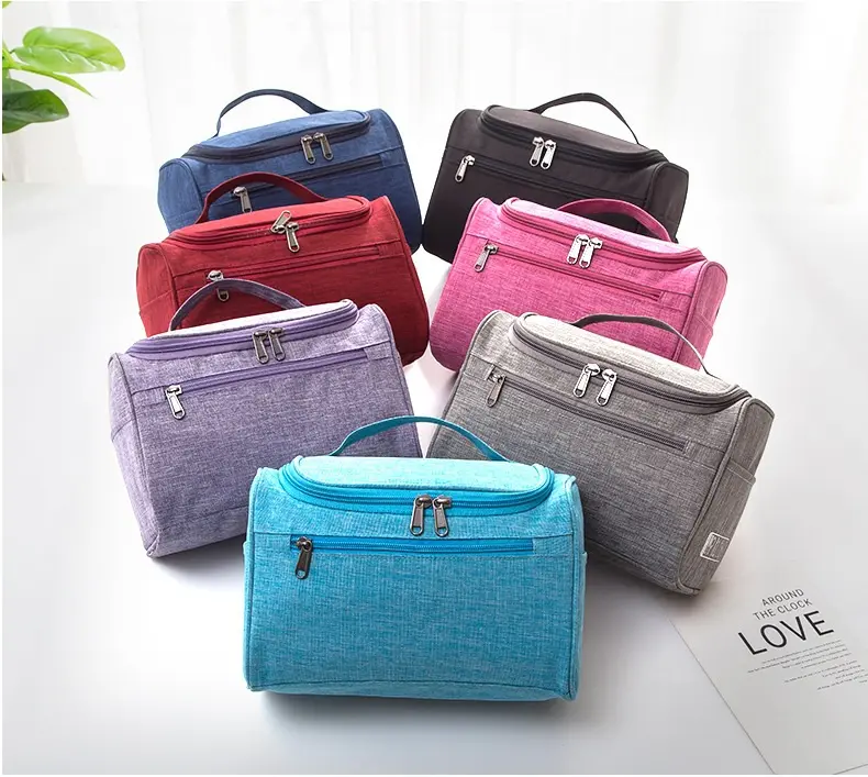 SOLID COLOR Korean TOILETRY Bag / Tas Penyimpanan Alat2 Mandi dan Kosmetik 2