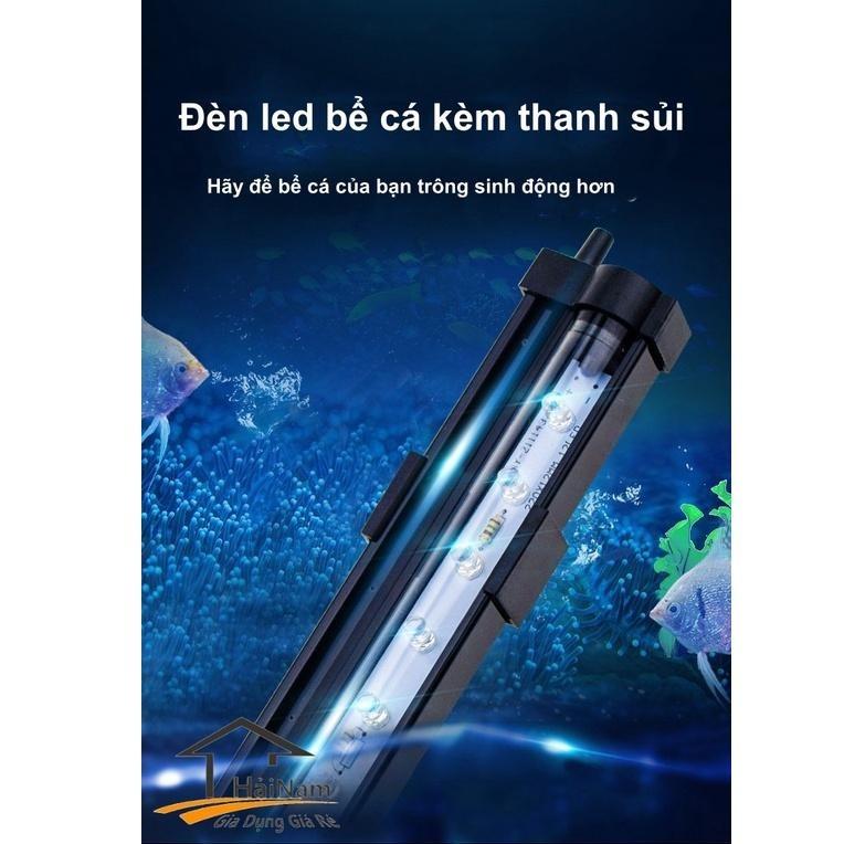 Đèn led bể cá, ĐÈN CHÌM ĐỔI MÀU tự động có thanh sủi LOẠI LỚN có vòi cắm oxi hiệu ứng đổi màu đẹp cho hồ cá cảnh