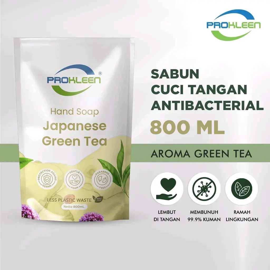 Sabun Cuci Tangan Antibacterial Hand Soap PROKLEEN 800mL REFILL tangan tangan