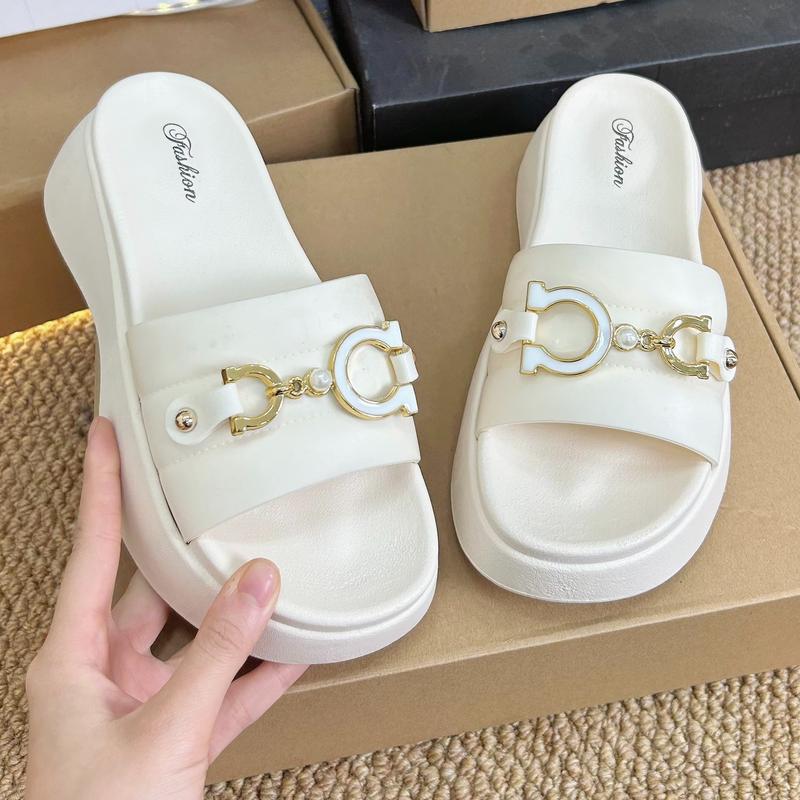   XẢ KHO Dép bánh mỳ nữ độn đế 5cm  thời trang 2024 mẫu mới  tăng chiều cao đáng kể cho chị em. 