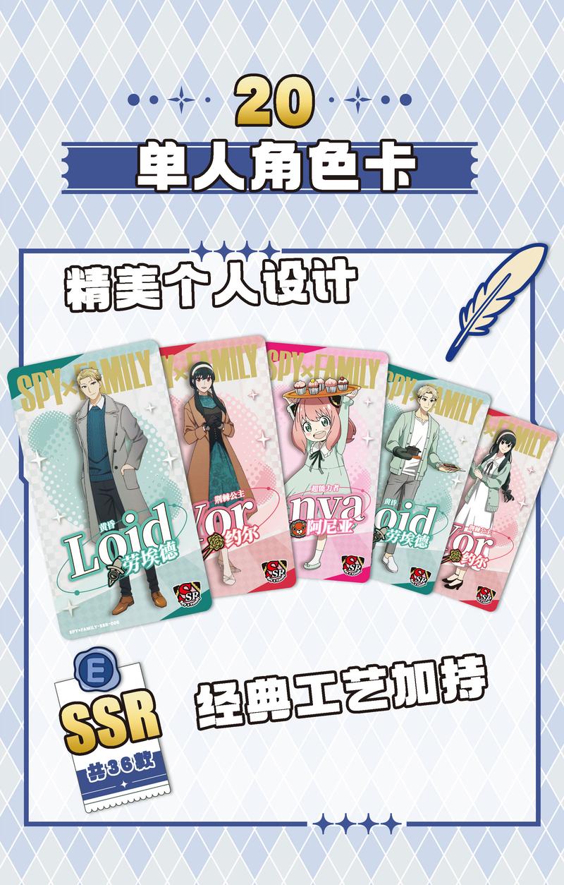 Product Introduction of SPY X FAMILY Anime Cute Cards collection Card 23