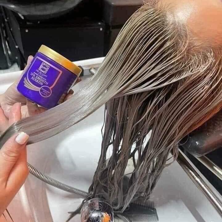 K.em ủ hấp dưỡng xả phục hồi tóc lạnh h.ư tổn lụa collagen LAE SA LUAY 250gram thái lan spa smooth keratin làm dày mềm