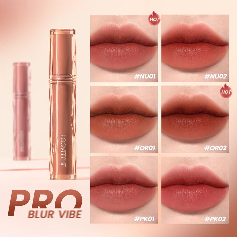 CFV-2pcs FOCALLURE Pro-blur Airy Velvety Son Kem Nhung Hỗ Trợ Dưỡng Ẩm Cho Môi Mềm Mướt