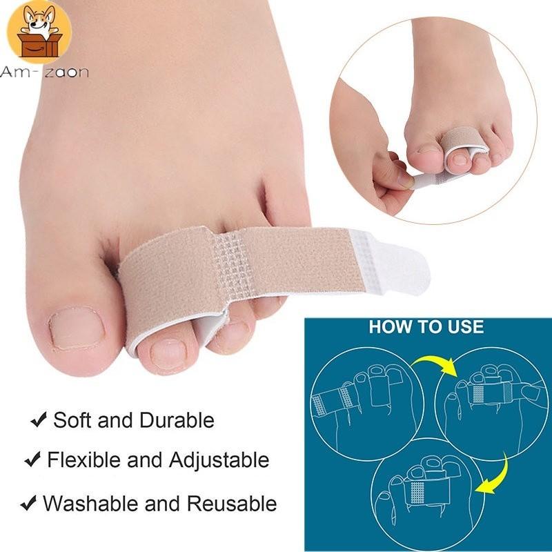 Nẹp Chỉnh Sửa Ngón Chân Với Miếng Lót Gel Và Miếng Đệm Gót Chân, Thoải Mái Khi Đi Bộ, Chỉnh Sửa Ngón Chân Búa, Am-az 2