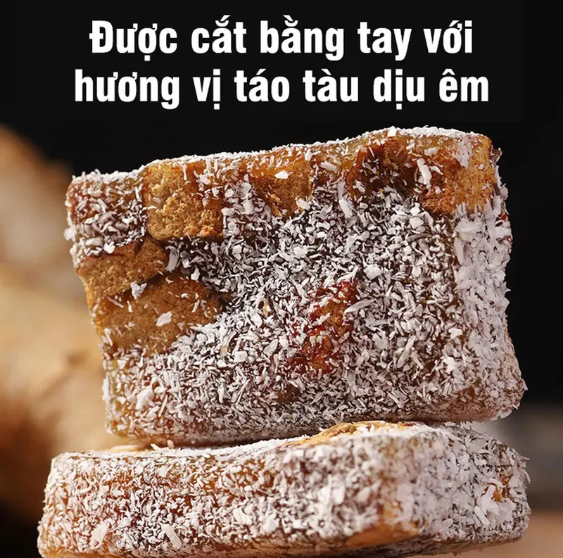 Bánh Dinh Dưỡng Gừng Táo Đỏ Không Đường Đại Hùng Foods, 1 Túi 500gram Snack Foods 4