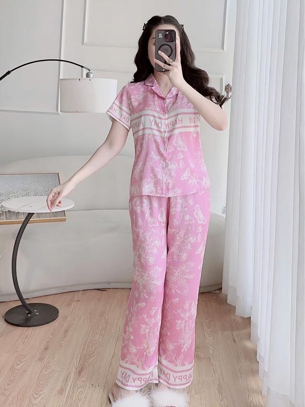 sét pyzama đồ bộ cao cấp chất lụa vân gỗ  mềm mát 6