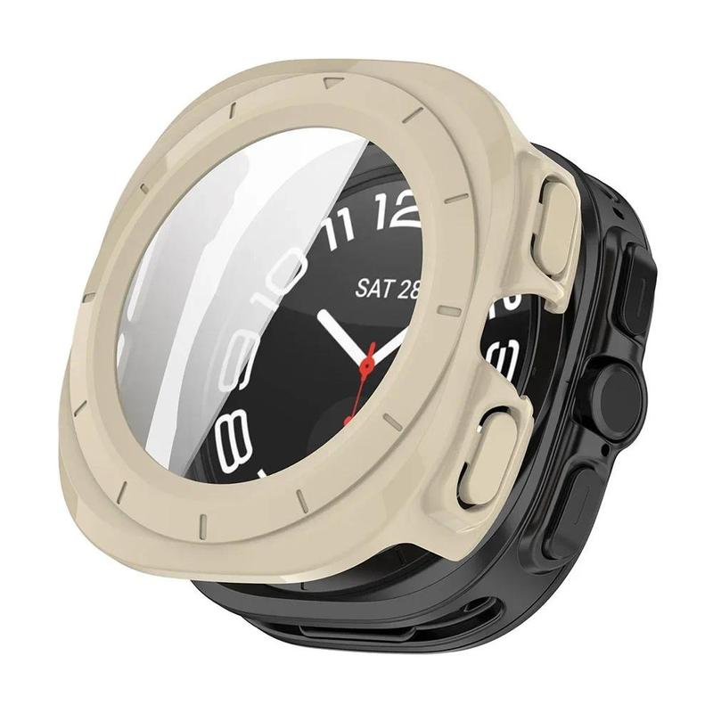Product Introduction of เคสนาฬิกาแก้ว, สำหรับ Samsung Galaxy Watch 7 Ultra 47mm, กันชนพีซีแบบแข็ง, ฟิล์มกันรอยกระจกนิรภัย, เข้ากันได้กับ Samsung Galaxy Watch 7 Ultra 10