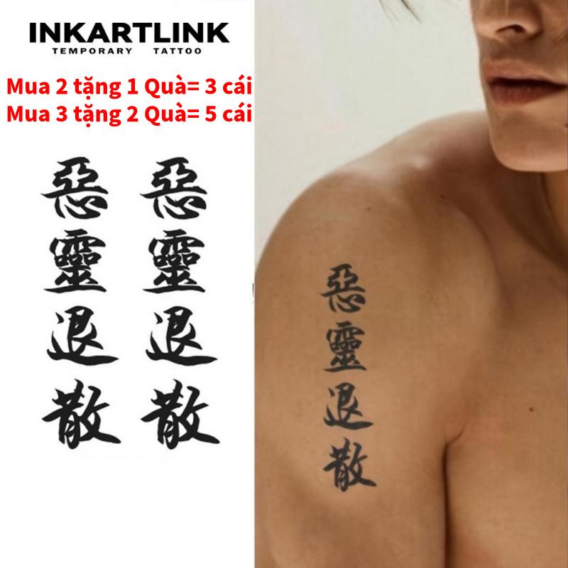 Hình xăm tạm thời Thần Chết phân tán Hình xăm ma thuật kéo dài trong 1-2 tuần