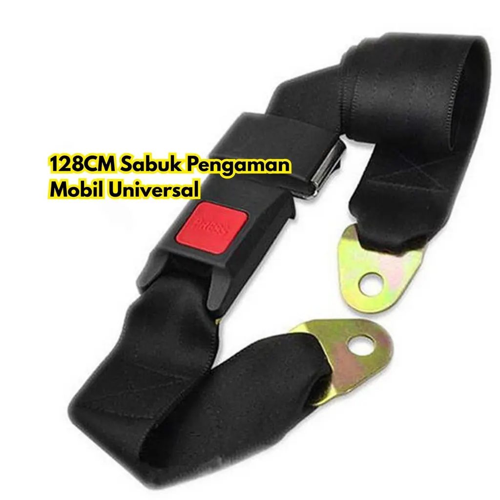 128CM Sabuk Pengaman Universal Mobil Adjustable Safety BR204 Belt Seat