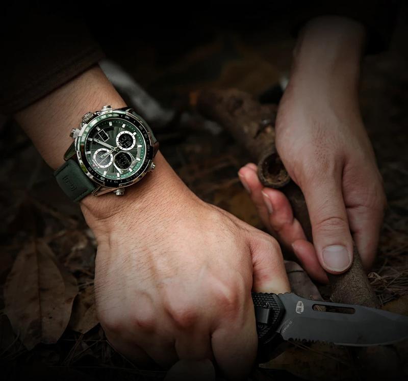 Product Introduction of Jam Tangan Tentera untuk Lelaki, NAVIFORCE, Fesyen, Mewah dan Asal, Jam Tangan Chronograph Sukan, Jam Kuarza Kalis Air, Jam Tangan Digital 17