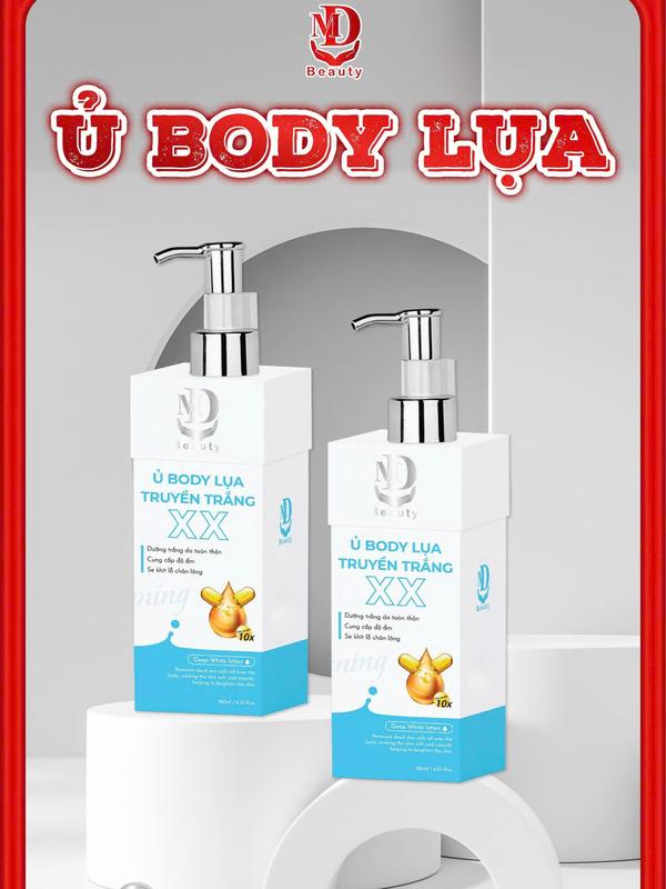KEM Ủ LỤA BODY HỖ TRỢ DƯỠNG TRẮNG MD BEAUTY kem  ủ