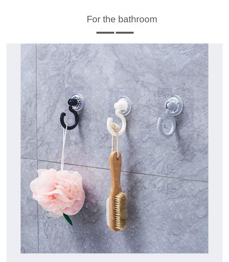 Product Introduction of Heavy Duty Adhesive Hook 360 ° Rotating Ceiling Hook Wall Hanging Hook By Back Coat Hook [Wholesale] Kitchen Organiser 7