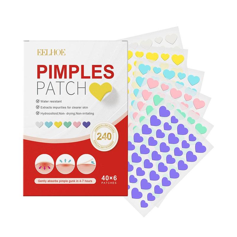 240pcs Salicylic Acid Acne Patch Colorful Heart Star Acne Shaped Pimple Patch N6S9 0