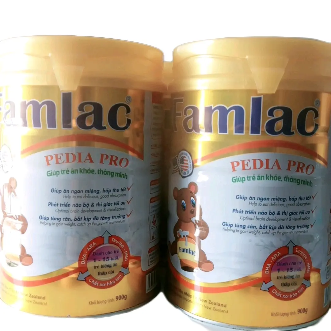 Sữa Famlac Pedia Pro dành cho trẻ từ 1-15 tuổi lon 900g date 2026