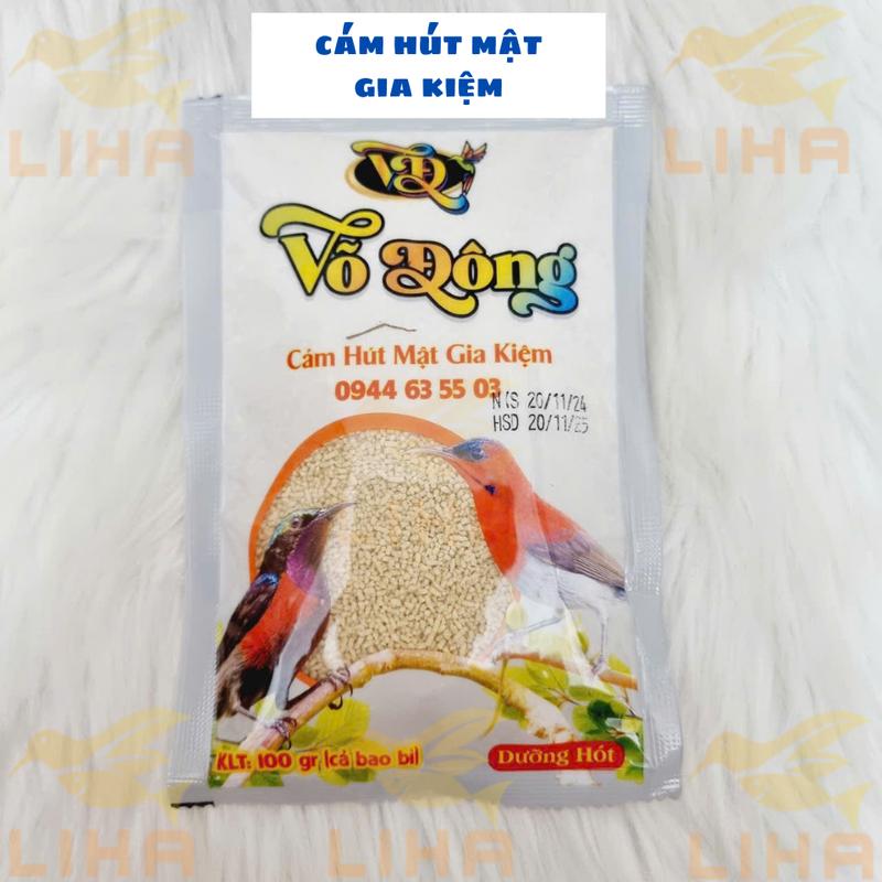 Cám Chim Hút Mật Gia Kiệm Hạt Gói 100gr -  Chim Hút Mật Gia Kiệm