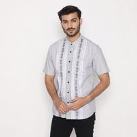 Gambar Dancus Kemeja Koko Couple Ayah Anak Lengan Pendek Motif Bordir Warna Abu OLRM272 - Anak - S dari Dancus Kota Administrasi Jakarta Barat 4 Tokopedia