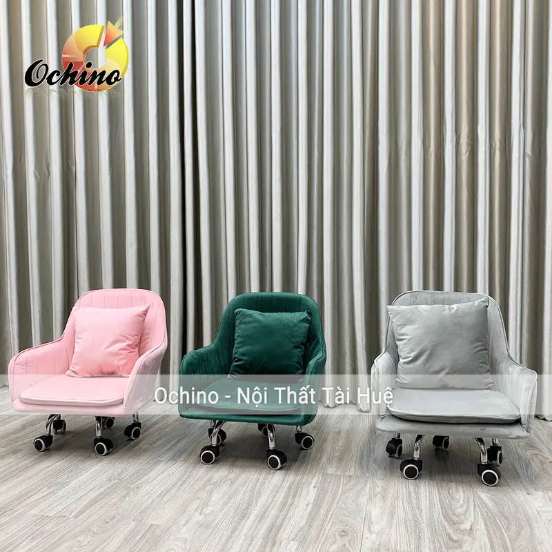 Ghế Bệt Ngồi Làm Nail, Đóng Hàng Có Bánh Xe Di Chuyển Tiện Lợi Mẫu Vân Sò Dày Dặn (Ảnh Thật) 3