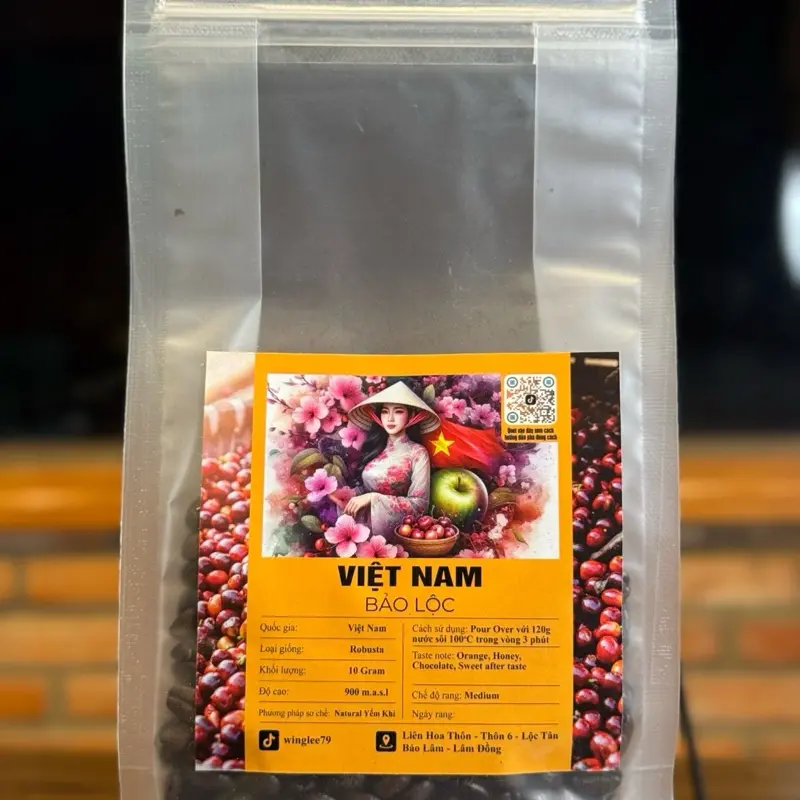 CÀ PHÊ ROBUSTA LÂM ĐỒNG RANG MEDIUM ROAST