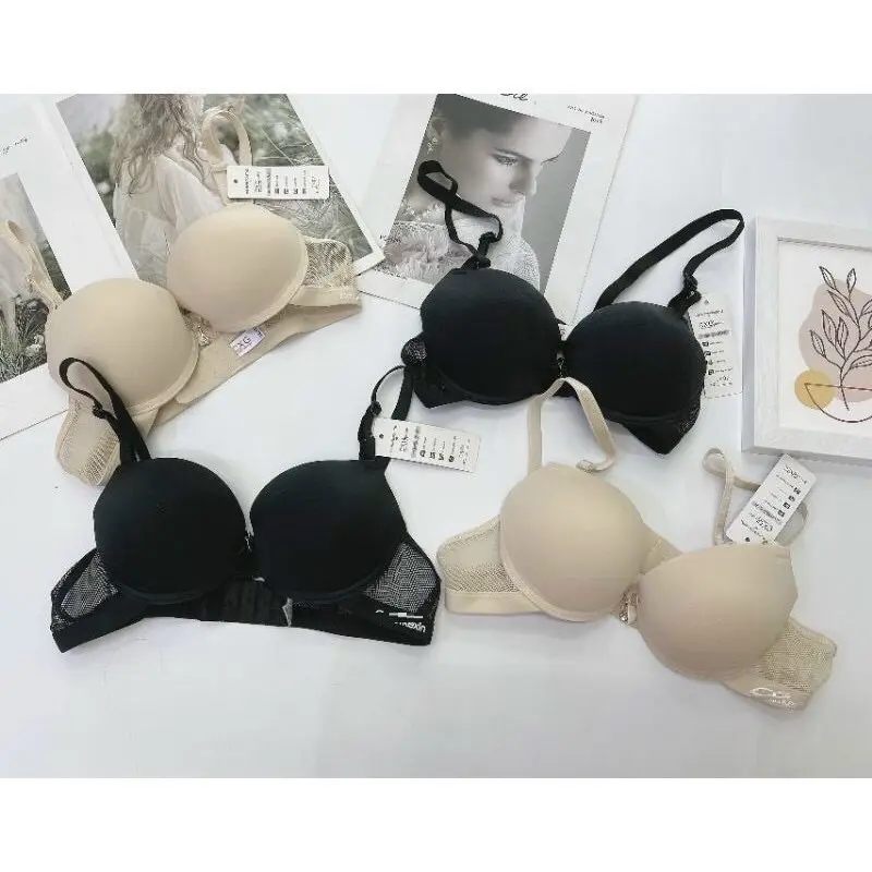 Áo lót có gọng K02 đệm dày 5 phân siêu nâng viền dây lưới thoáng mát sang chảnh cho nữ Women Bra Nhung 3