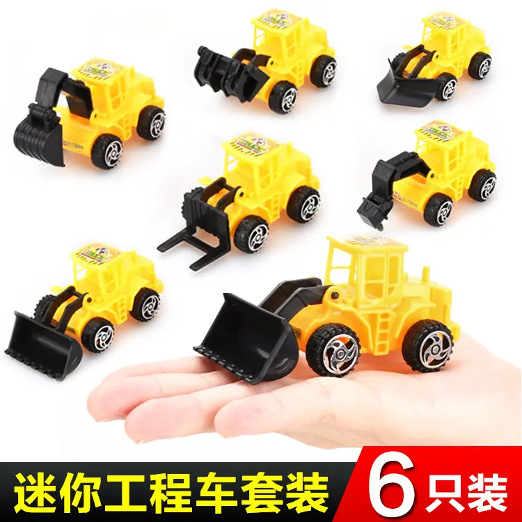 Engineering Car Toys Simulation Engineering Vehicle Model Birthday Cake Decoration Play House Toy Excavator Suit