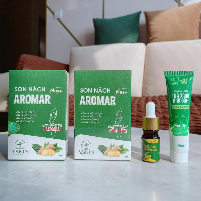 Combo son nách khử mùi hôi và giảm tiết mồi hôi [Tặng SRM Mini và Serum B5 Mini] Mua 2 hộp Tặng 1 Thẻ Quà