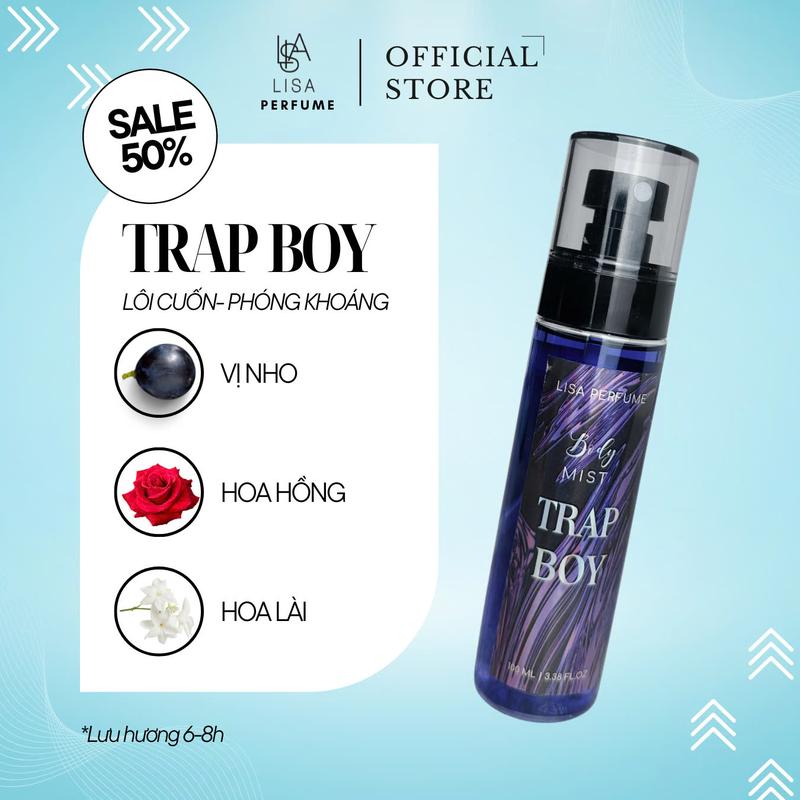 Body Mist ,Nước hoa , Xịt Miệng {Mua 3 Tặng 2} Xịt Thơm Phòng , Xịt Thơm Quần Áo Mùi Thơm nhẹ nhàng, Lưu Hương lâu Chính Hãng Lisaperfume. 5