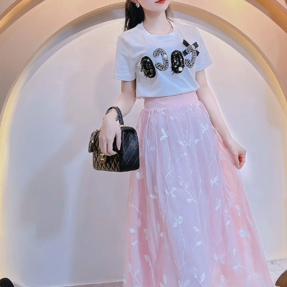 Chân đầm Maxi dài trẻ trung sang trọng