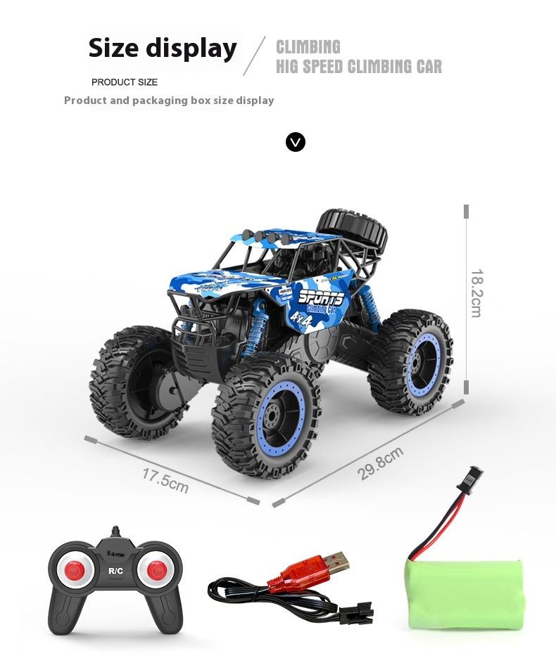 Product Introduction of RC remote control car toys, amphibious off - road climbing vehicles, shock - absorbing system, waterproof, TPR tires, long - lasting battery life, children's toy racing car gifts crawler 14