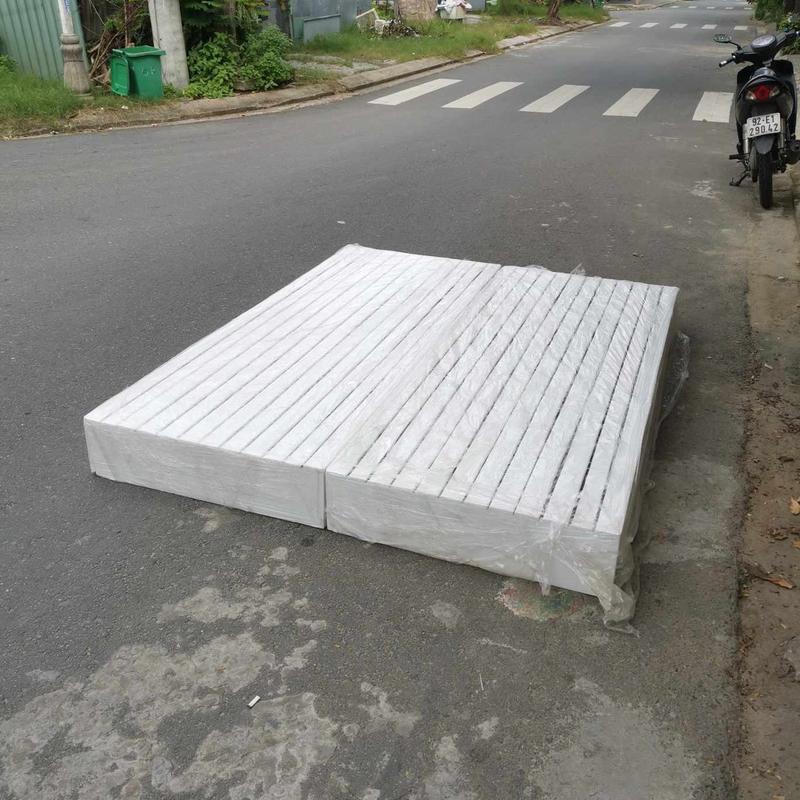 Giường pallet gỗ quế cao 20cm 0
