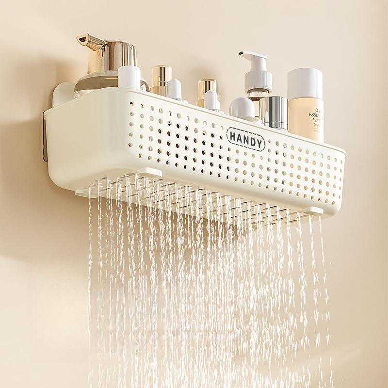 Giá Để Đồ Thoát Nước Phòng Tắm, Không Cần Đục Lỗ, Giỏ Đựng Đồ Góc, Treo Tường, Có Móc Có Thể Tháo Rời, Để Đựng Đồ Trong Phòng Tắm gia do 2