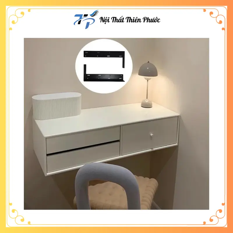 Bộ 2 Thanh Treo Kệ Bếp, Kệ Tivi, Giá Treo Lavabo Chữ L Kích Thước 23-32-43cm 7