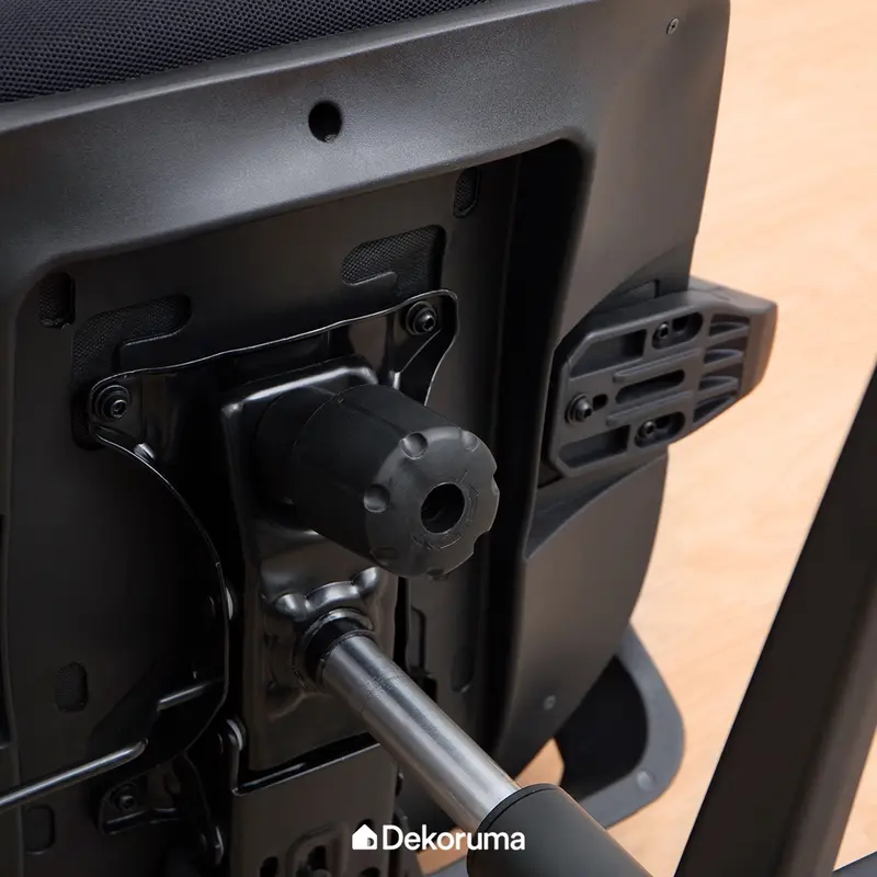 Dekoruma Officescale Kursi Kerja Hadid Mid Back Black Grey 4