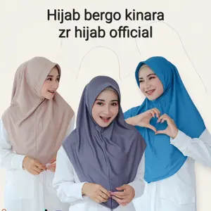 Hijab bergo Katun kinara ori zr hijab