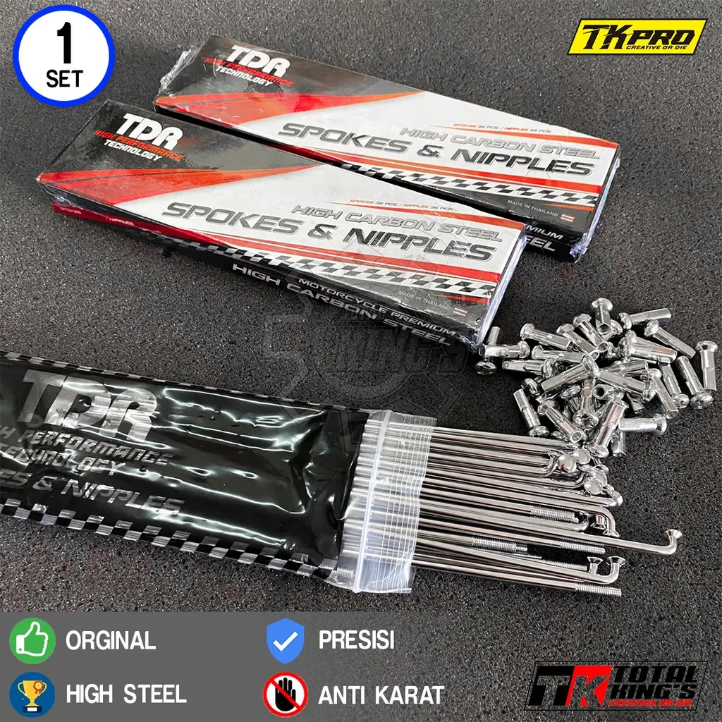 JARI JARI TDR STANLIS VELG DEPAN BELAKANG RX KING