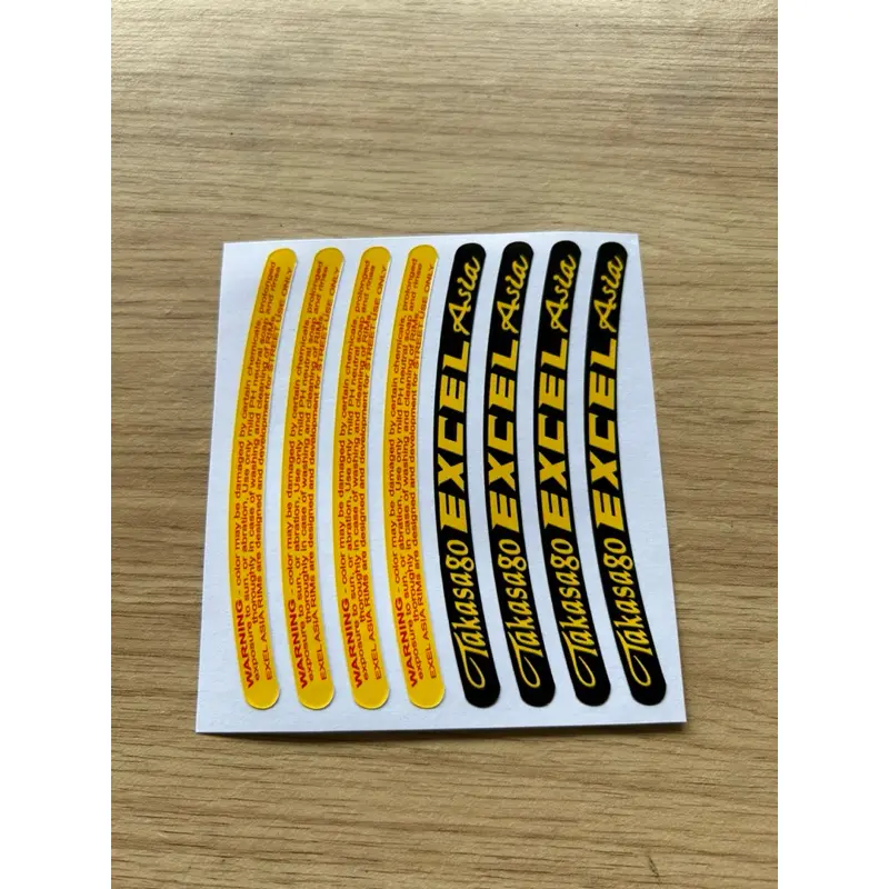 Stiker velg takasago excel asia 1set 2