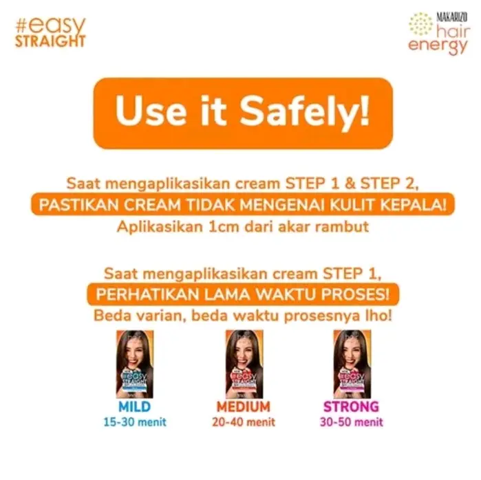 MAKARIZO Hair Energy Easy Straight MILD, MEDIUM, STRONG 120ML 4