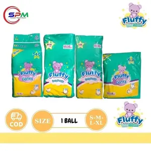 FLUFFY BABY PANTS 1 BALL S40/ M30/ L26/ XL26 | FLUFFY NBS40 PEREKAT TAPE POPOK BAYI SPM