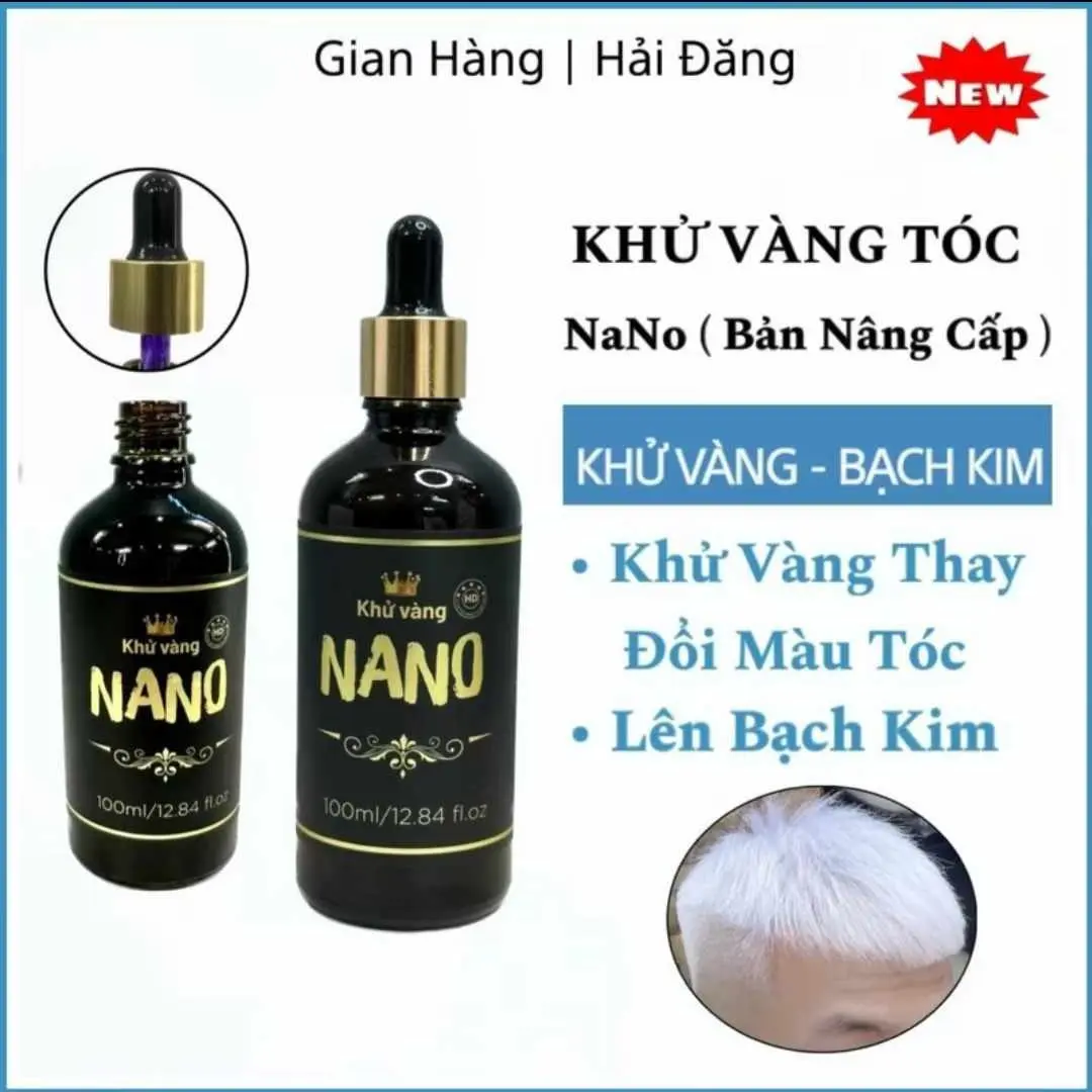 Khử Vàng Lên Bạch Kim - Dưỡng Tóc Chuyên Sâu NJNahuy (100ml) - Đổi Màu Tóc, Nhuộm Tóc