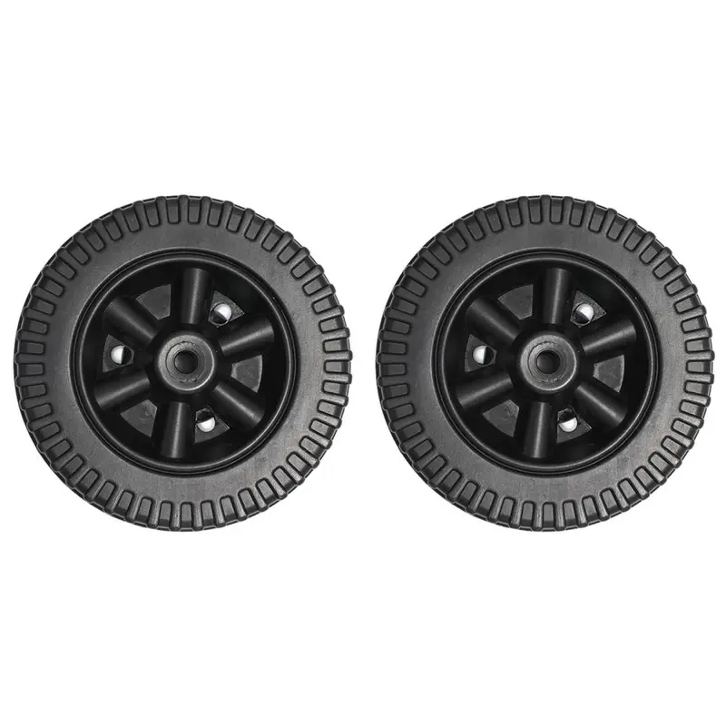 2 Universal Grill Wheels, Lightweight, Easy to Install, Replacement Handcart Tires 6 Inch for Garden, Most, 7