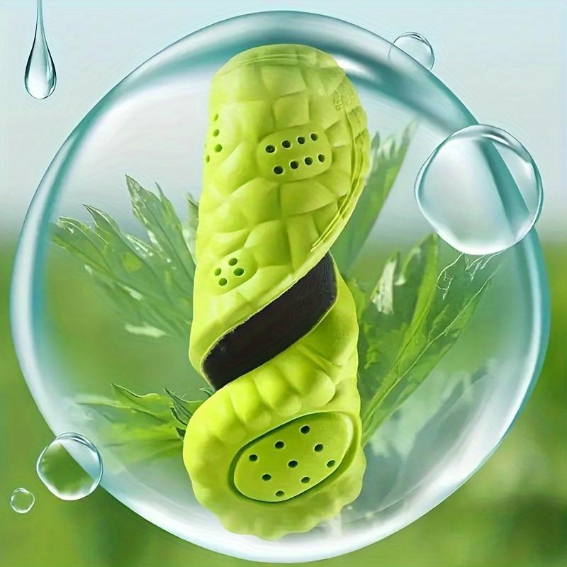 1 Pair Ultra-Comfort Memory Foam Insoles - Breathable & Sweat-Absorbing, Non-Slip, Shock-Absorbing, Odor-Proof, Lightweight - Ideal for Running, Hiking, Fitness Enthusiasts - Bright Lime Green with Black Bottoms 5
