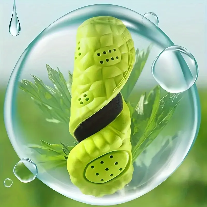 1 Pair Ultra-Comfort Memory Foam Insoles - Breathable & Sweat-Absorbing, Non-Slip, Shock-Absorbing, Odor-Proof, Lightweight - Ideal for Running, Hiking, Fitness Enthusiasts - Bright Lime Green with Black Bottoms 5