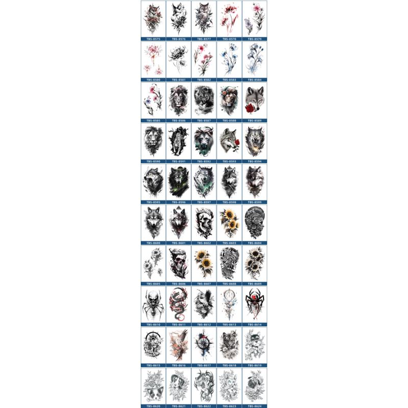 Product Introduction of Colorful Tattoo Stickers, Small Arm Waterproof Tattoo Stickers, Symbols, Totem Tattoo Stickers, Temporary Tattoos, 28